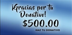 Donativo María Vision $500 pesos